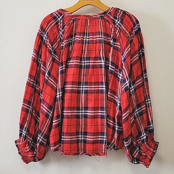 Free People Cloudbreaker Ref Plaid Tunic Size XSmall - Picture 9 of 14